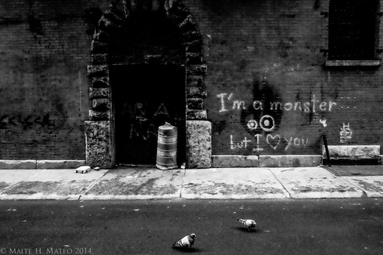 I am a monster, but I love you.